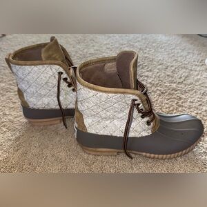 MarleyLilly Heathered gray Duck Boots